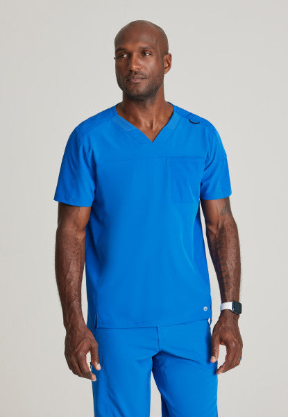 Barco One Men's 2 Pocket Ribbed V-neck Top